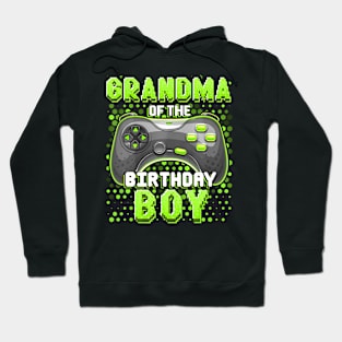 Grandma Of The Birthday Boy Matching Video Game Birthday Hoodie